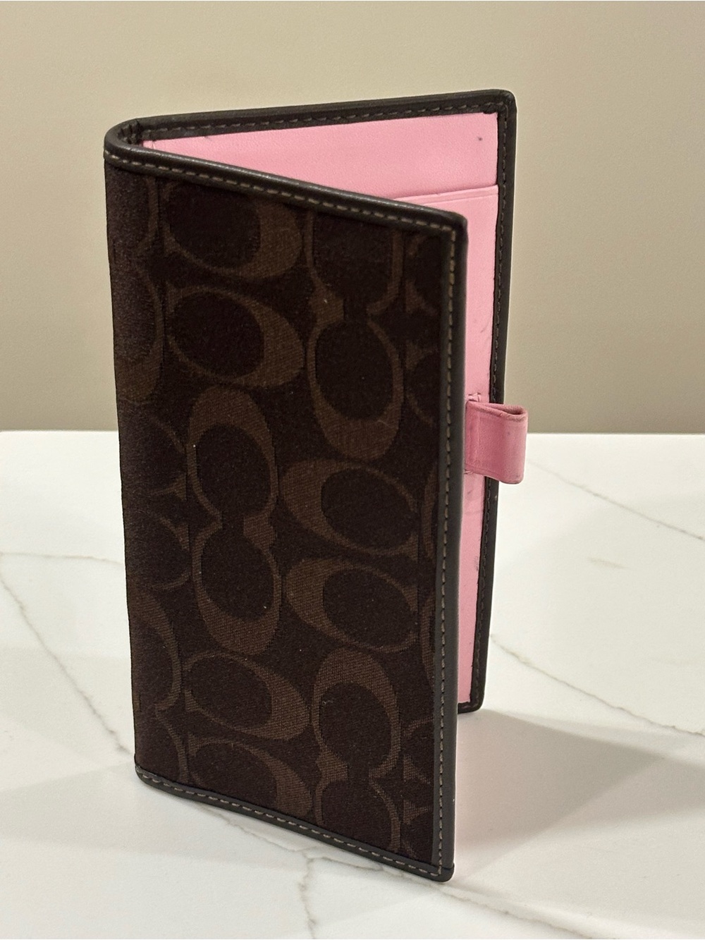 Coach Checkbook Cover